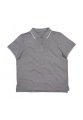 The Women?s Tipped Polo Heather Grey Melange/White